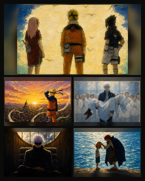 Anime Wallpaper Set 1 — Übersicht aller 5 Motive