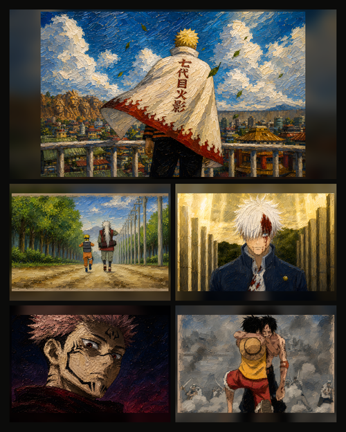 Anime Wallpaper Set 2 — Übersicht aller 5 Motive