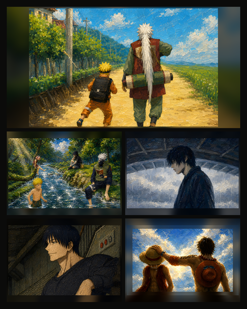 Anime Wallpaper Set 3 — Übersicht aller 5 Motive