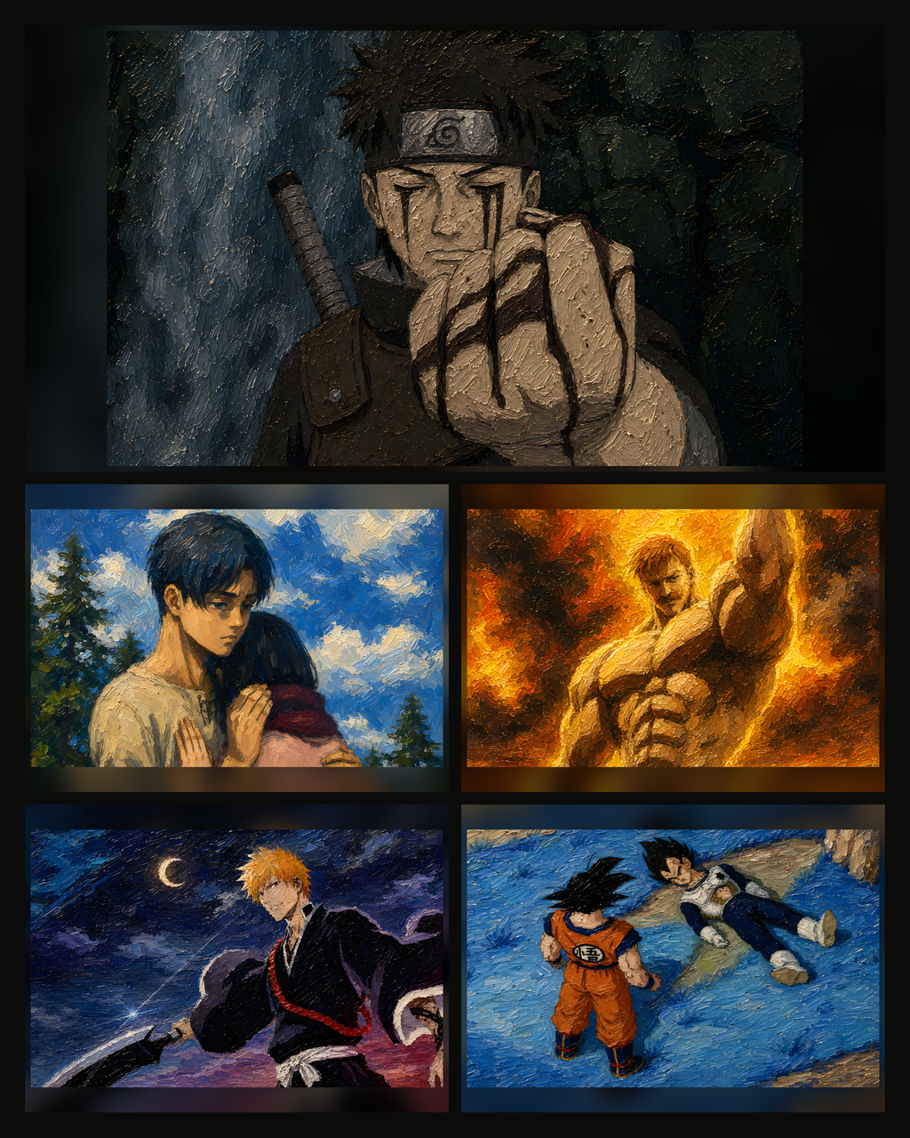 Anime Wallpaper Set 7 — Übersicht aller 5 Motive