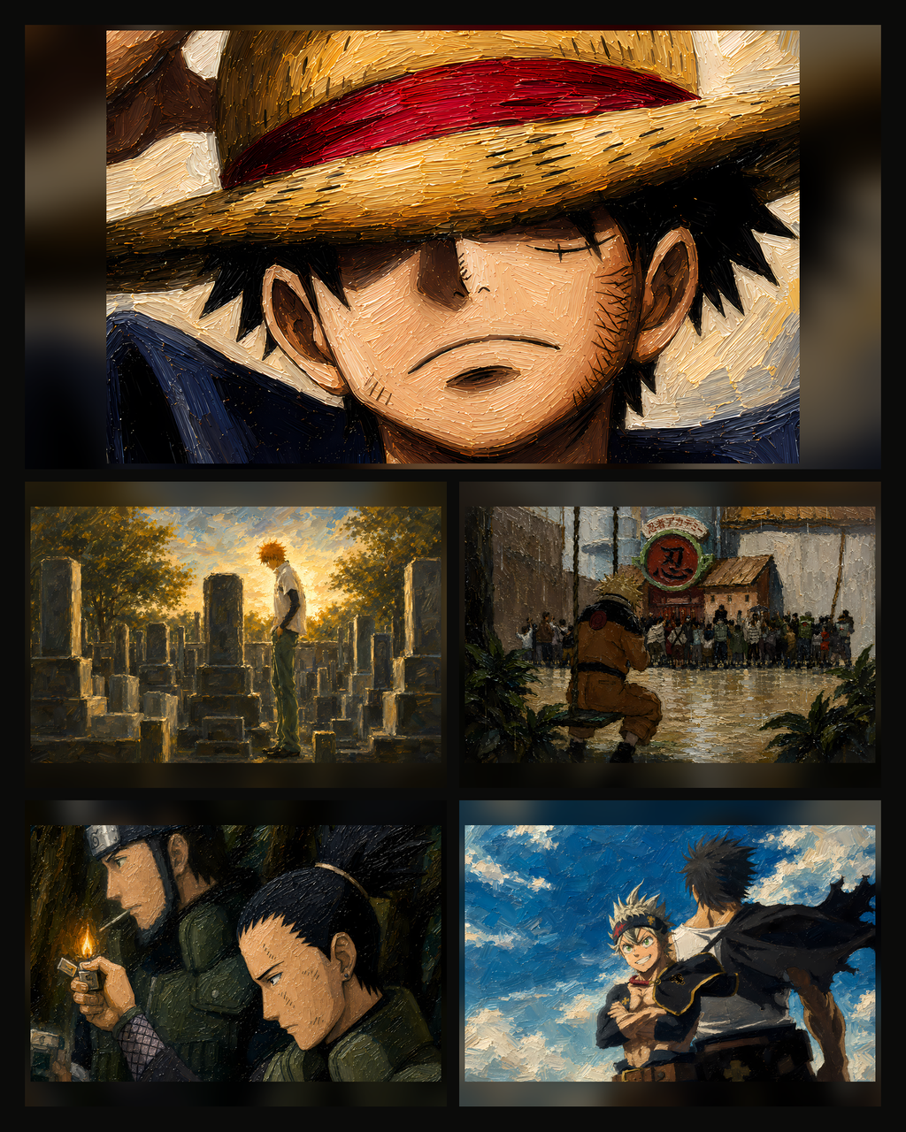 Anime Wallpaper Set 9 — Übersicht aller 5 Motive