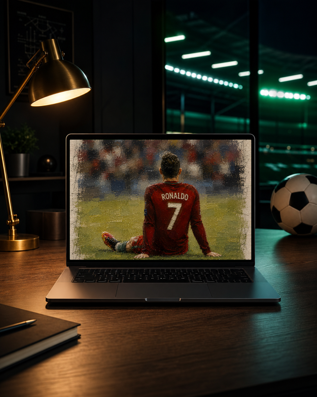 Football Wallpaper Set 1 — Arbeitsplatz-Mockup