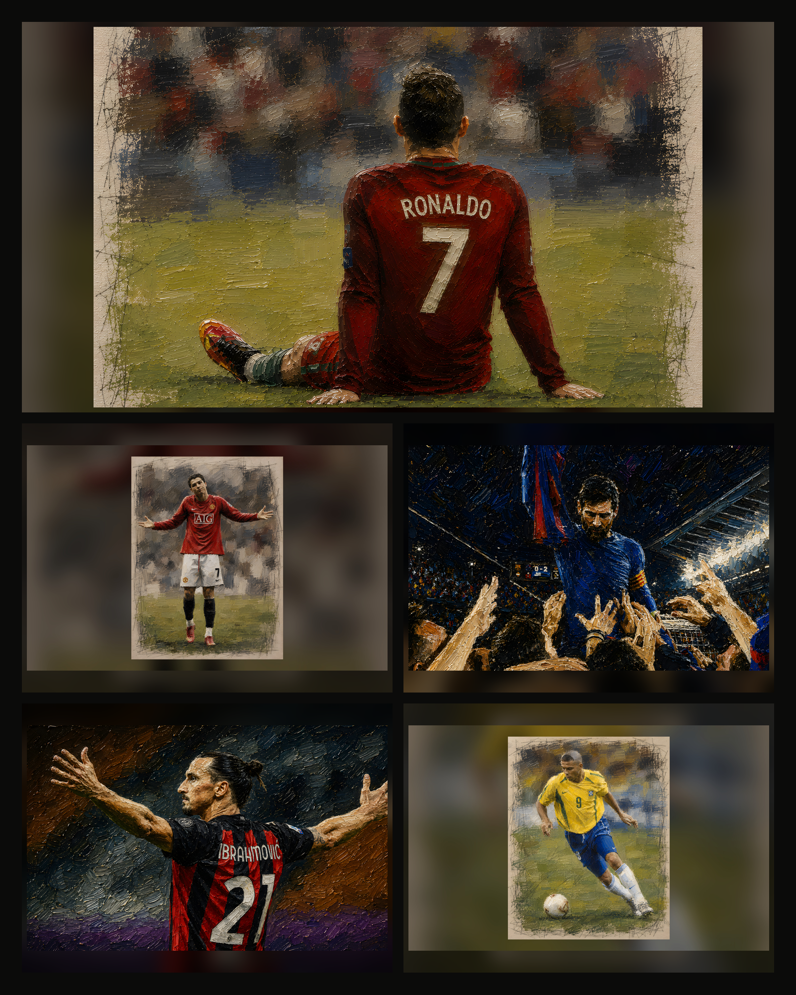Football Wallpaper Set 1 — Übersicht aller 5 Motive
