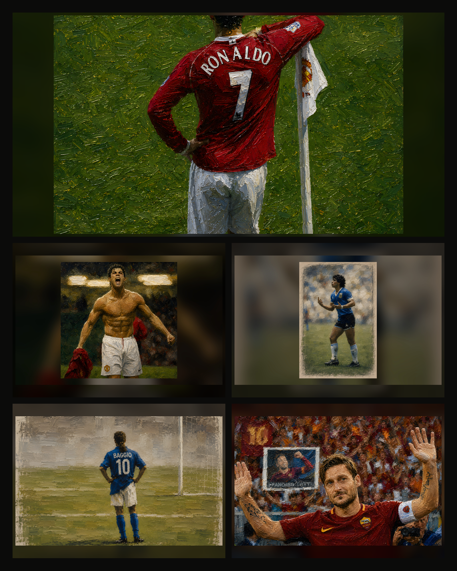 Football Wallpaper Set 2 — Übersicht aller 5 Motive