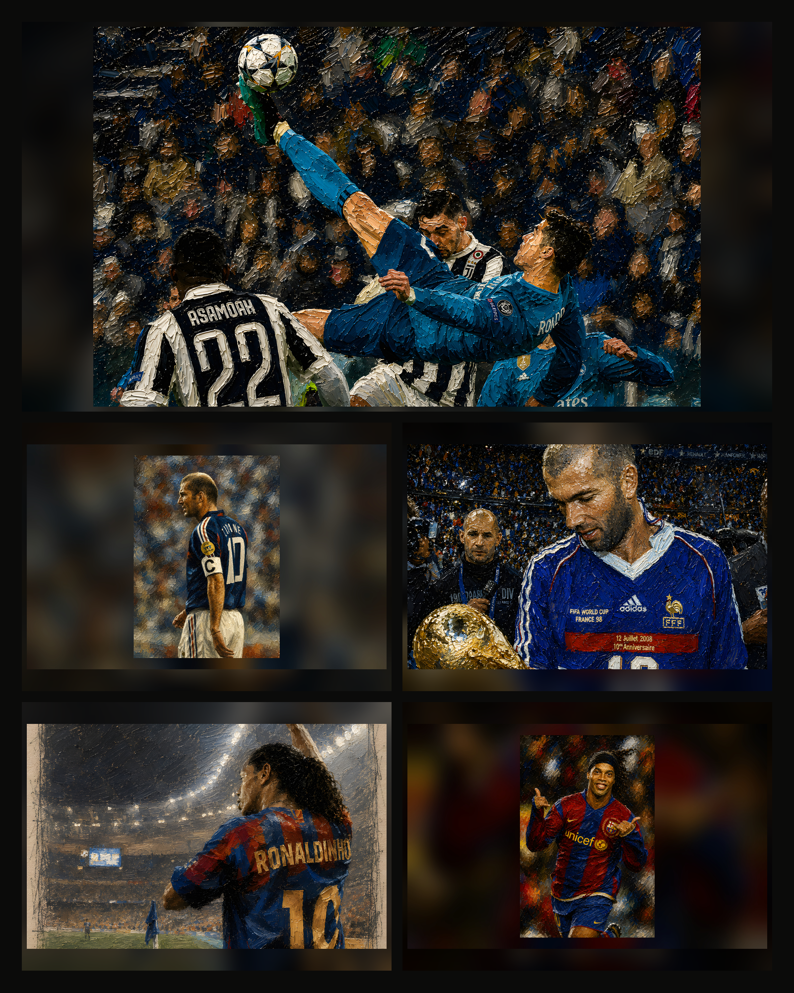 Football Wallpaper Set 3 — Übersicht aller 5 Motive