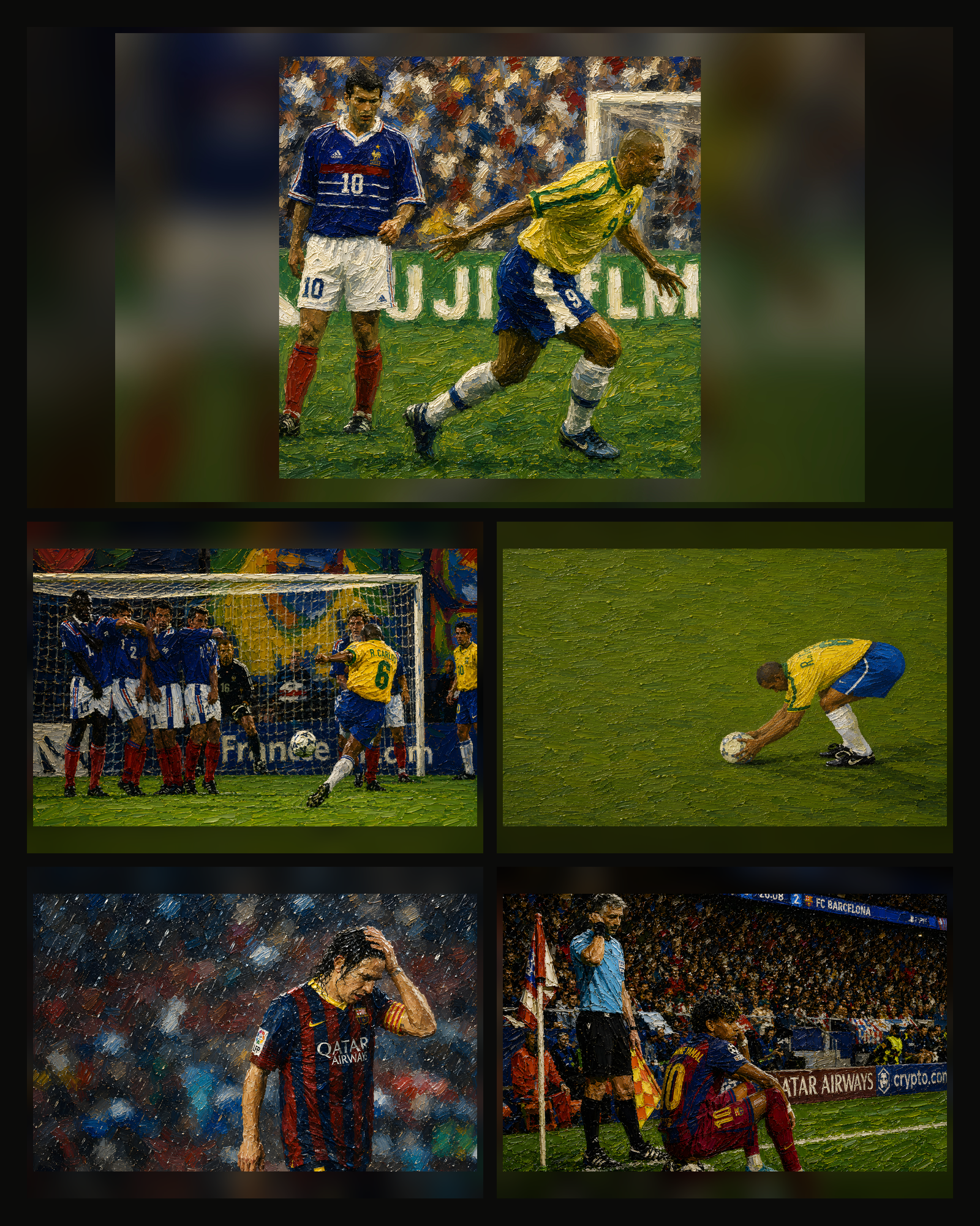 Football Wallpaper Set 4 — Übersicht aller 5 Motive