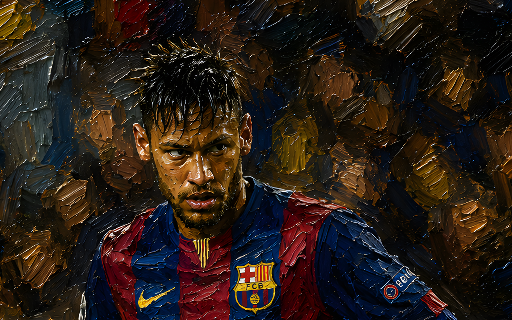 Neymar Portrait Wallpaper