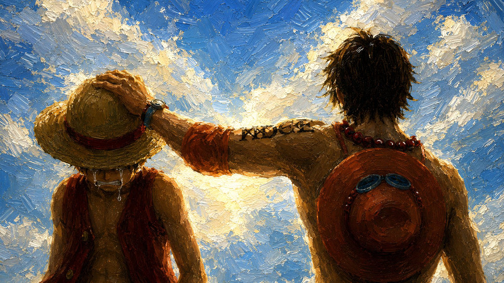Luffy und Ace Wallpaper