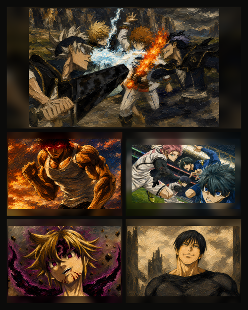 Anime Wallpaper Set 10 — Übersicht aller 5 Motive